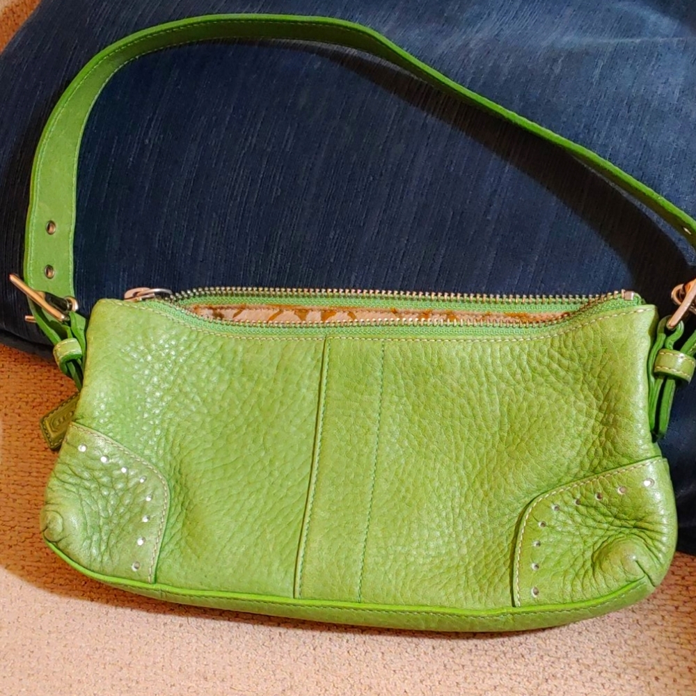 Coach shoulder bag, green